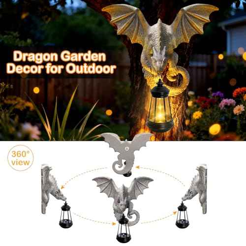 Solar Dragon Tree Hugger Statue
