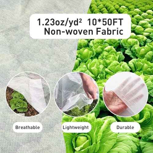 2 Pack 10ft x 50ft Plant Covers Freeze Protection
