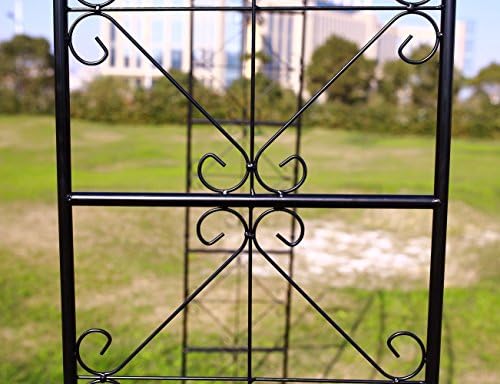 1. GO Steel Garden Arch, 7'2'' High x 4'5'' Wide, Garden Arbor for