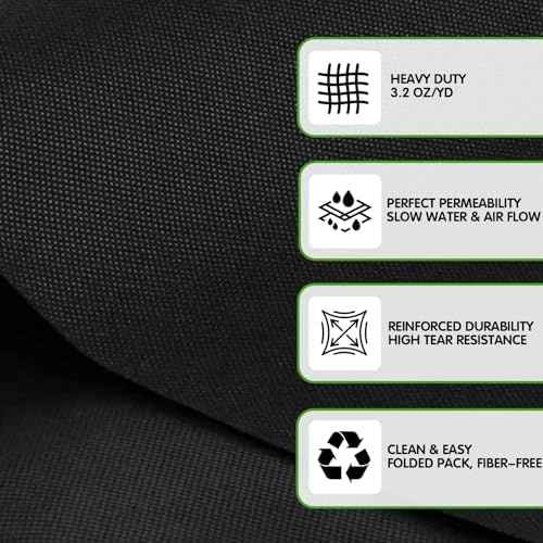 EXTRAEASY Non-Woven Weed Barrier Fabric, 3ft x 50ft, Easy Install & Breathable Ground Cover - Landscape Fabric for Gardens, Flower Beds, Mulch & Professional Weed Control