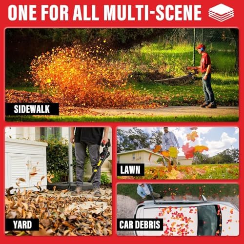 MZK 20V Cordless Leaf Blower, Lightweight Electric Blower