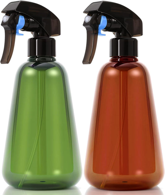 Spray Bottle for Plants 2 Pack, 16oz - Ultra Fine Mist, Plant Mister Empty Spray Bottles Indoor, Leak Proof Misting Water Sprayer Bottle for Gardening, Plant Care, Hair Care, Cleaning Solutions