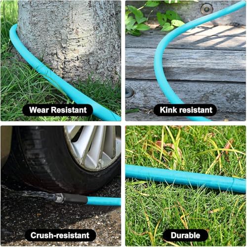 Garden-Hose 150ft x 5/8 in Heavy Duty, Lightweight and Flexible Water