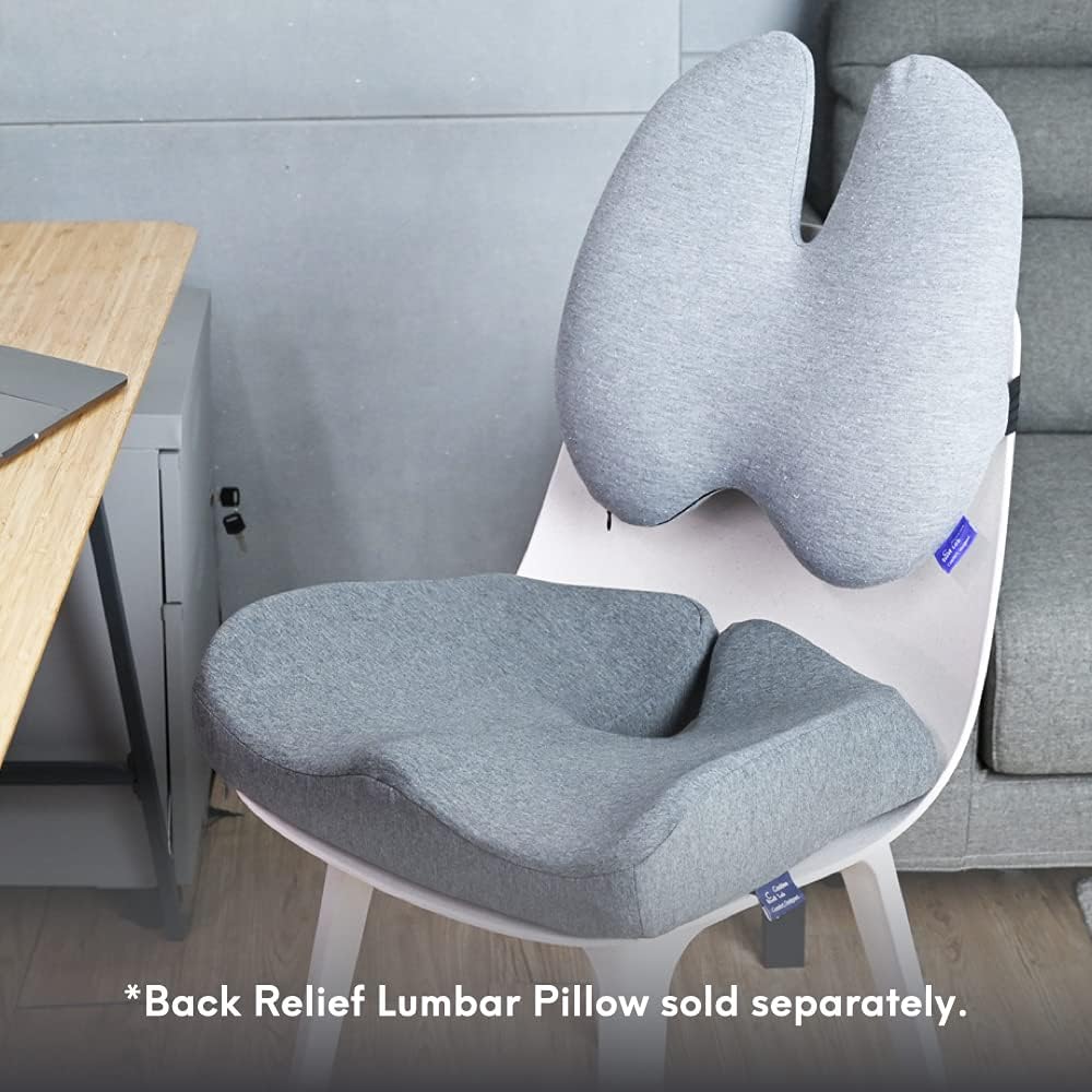 Extra-Dense Pressure Relief Seat Cushion – Light Gray - Field & Nook