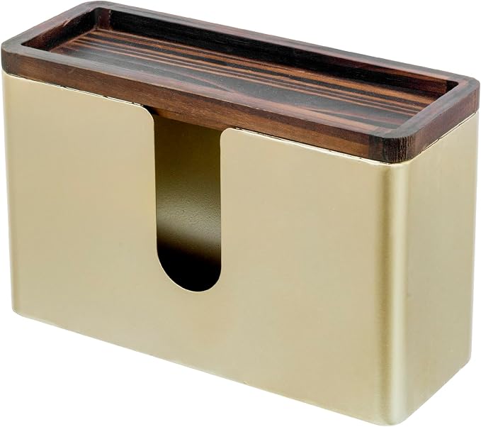 Wall-Mounted Gold Paper Towel Holder - Field & Nook