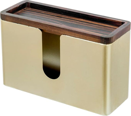 Wall-Mounted Gold Paper Towel Holder - Field & Nook