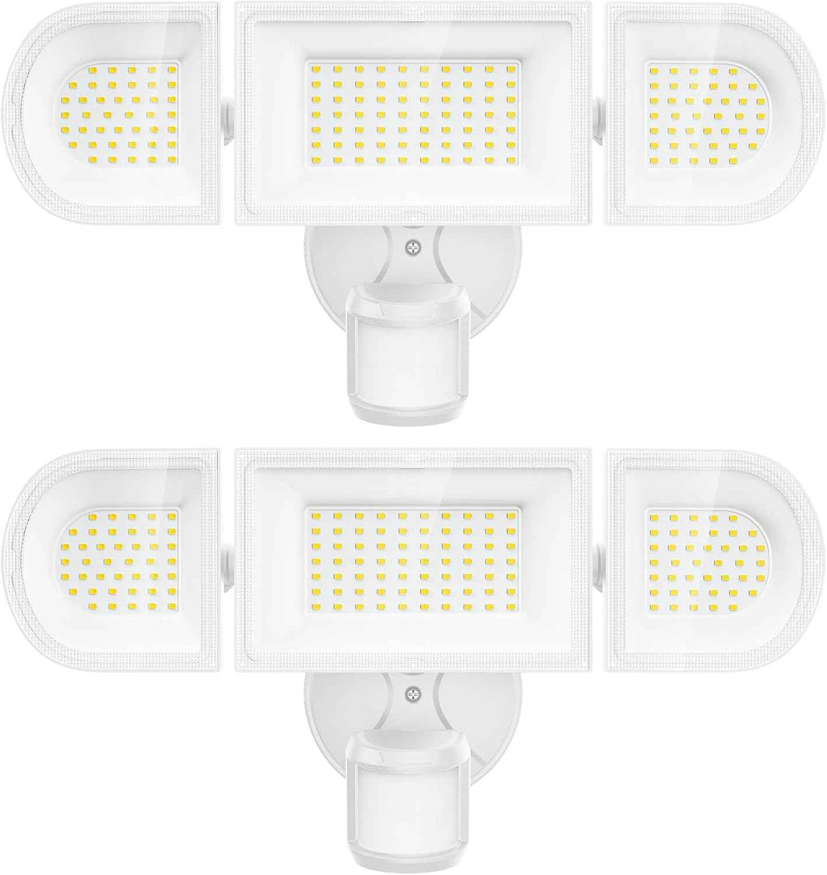 150W Motion Sensor Lights Outdoor for Outside, 15000LM LED Flood Lights Outdoor Wired Dusk to Dawn, Exterior Security Floodlight Fixture Waterproof IP65, Outdoor Lighting for House, Garage 2 Pack