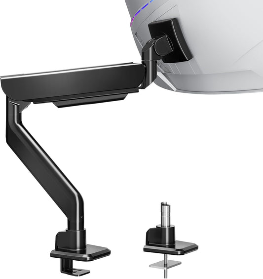 MOUNTUP Heavy Duty Monitor Arm, Single Monitor Mount for 57" Ultrawide Monitor, Supports 4.4–66 lbs, Large Monitor Arm with Full Motion Adjustment, Monitor Stand for Desk, Max VESA 100x100mm - Field & Nook