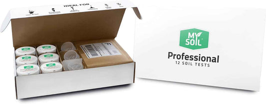 MySoil Soil Test Kit 12 Pack, Grow The Best Lawn & Garden, Complete & Accurate Nutrient and pH Analysis with Recommendations Tailored to Your Soil and Plant Needs