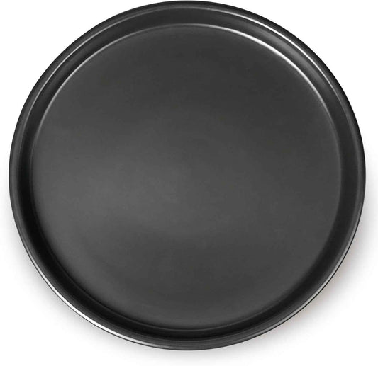Flower Pot Saucer 12 Inch - Ceramic Plant Saucer for Outdoors Plant Drip Tray for Pots Indoor No Holes Large Plant Dishes to Catch Water Decorative Plant Drainage Tray Black