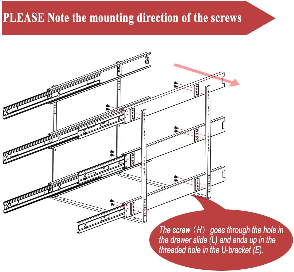 OCG 3-Tier Pull-Out Cabinet Organizer, 20" W x 21" D