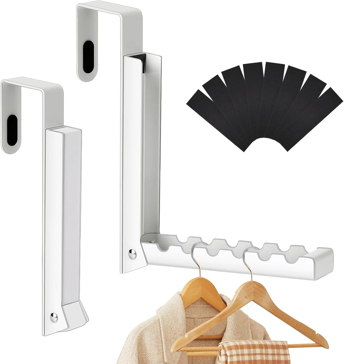 Over-the-Door Folding Drying Rack – 2-Pack Space-Saving Hangers