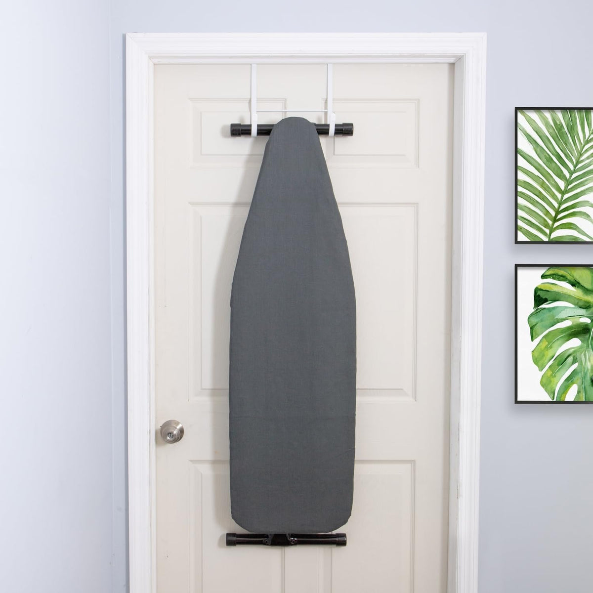 Compact Over-Door Ironing Board Holder - Field & Nook