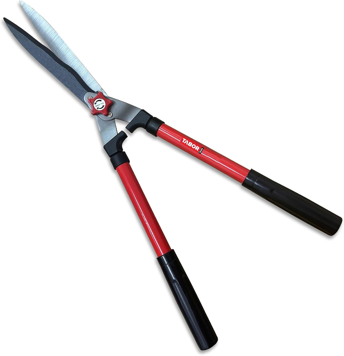 TABOR TOOLS B620A Hedge Shears with Wavy Blade for Trimming Borders, Boxwood, and Bushes, Manual Hedge Clippers with Comfort Grip Handles. - Field & Nook