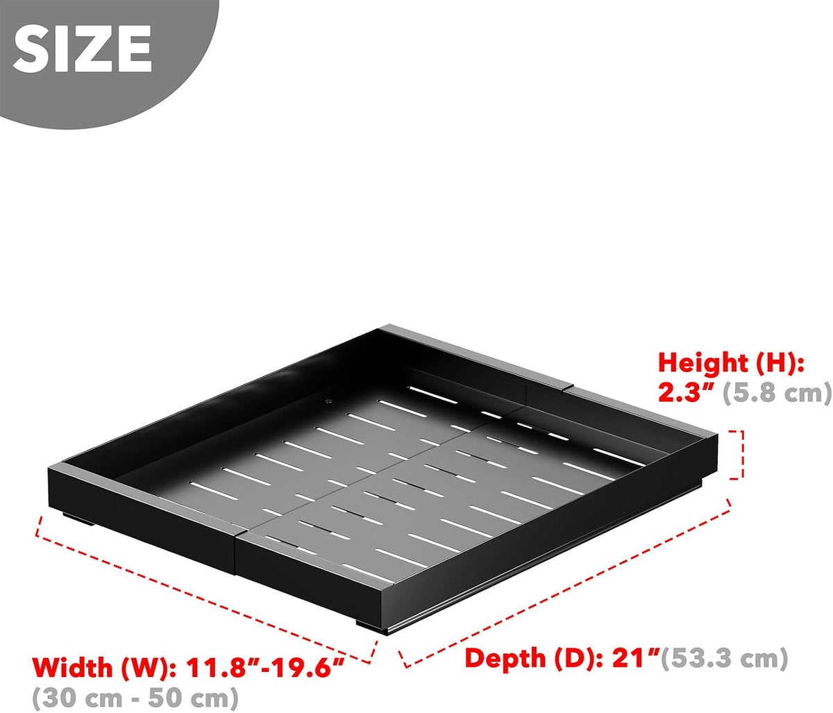 SpaceAid Pull Out Cabinet Organizer, 1 Pack, 11.8"-19.6"