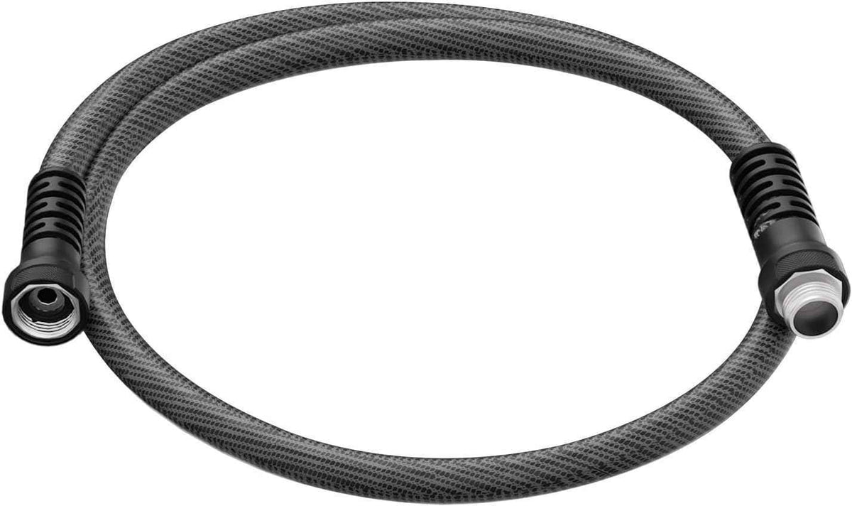 Garden Hose 5ft x 5/8",Flexible Water Hose,Lightweight Braided Hose with Swivel Handle,Leak-Free Connections, Male to Female Fittings, Kink Resistant Durable Hybrid Hose,Grey