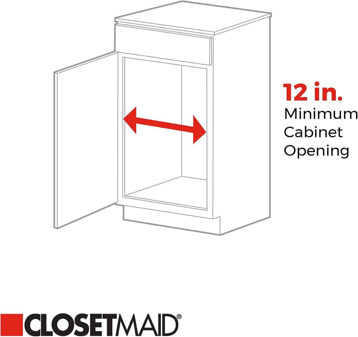 ClosetMaid Pull Out Cabinet Organizer, Heavy Duty, Slide Out Pantry