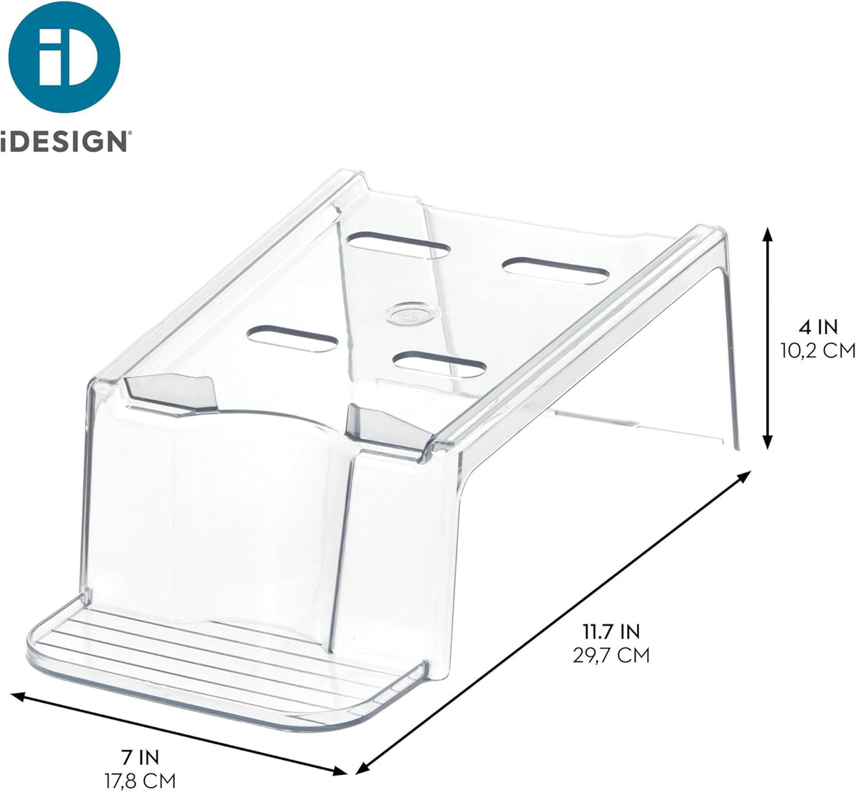 iDesign Laundry Detergent Holder, Clear | Liquid Detergent Stand, Laundry Room Organization - Field & Nook