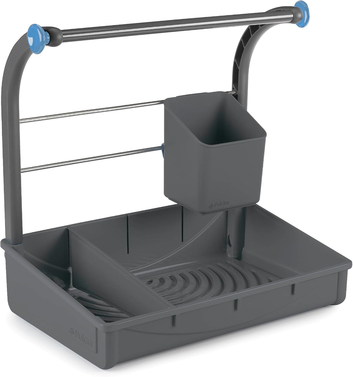 Polder Under Sink Storage Caddy, Kitchen and Bathroom Organization and Storage with Tray, Easy-to-Assemble, 16.75" x 10.5" x 16.5" - Field & Nook