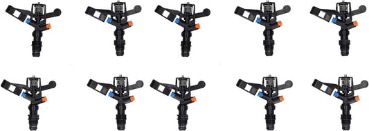 Rocking Arm Sprinklers,10PCS Plastics G 1/2 Male Thread 360° Rotating Sprinklers Watering Sprinkler for Yard Lawn and Grass Irrigation 4.7x4.5in