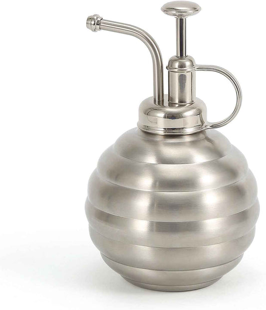 Plant Mister Spray Bottle, 500ml/17oz, Vintage Style Water Sprayer (Silver, 17OZ)