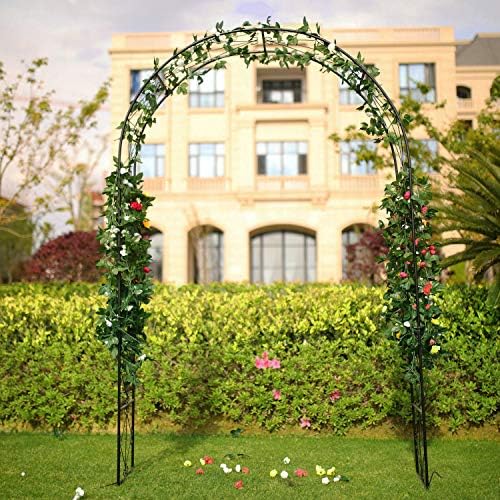 1. GO Steel Garden Arch, 7'2'' High x 4'5'' Wide, Garden Arbor for