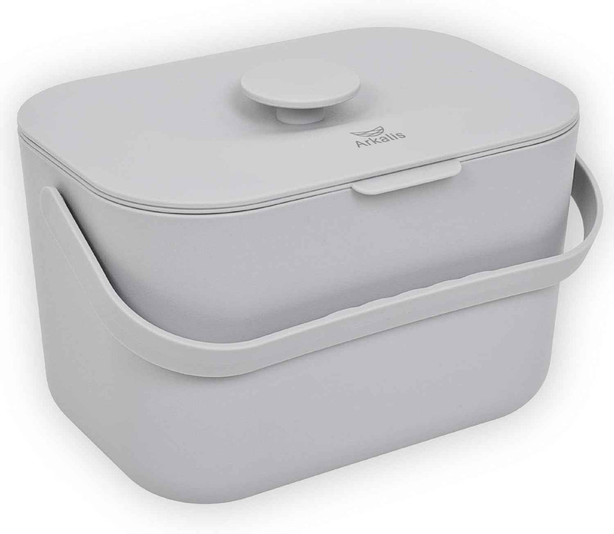 Kitchen Compost Bin – 1.3 Gallon Countertop Compost Bin with Lid, Odor-Blocking, No Charcoal Filters Needed, Indoor Compost Bin with Removable Basket, Easy Clean