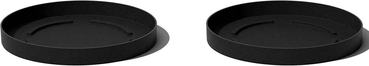 Veradek Mason Series Lima Planter Trays (15'' Tray - 2 Pack, Black)