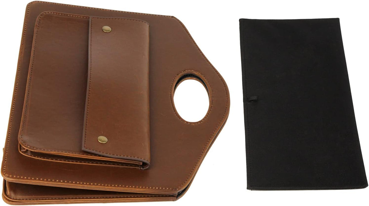 Foldable Magazine Holder – Freestanding Leather-Look Storage