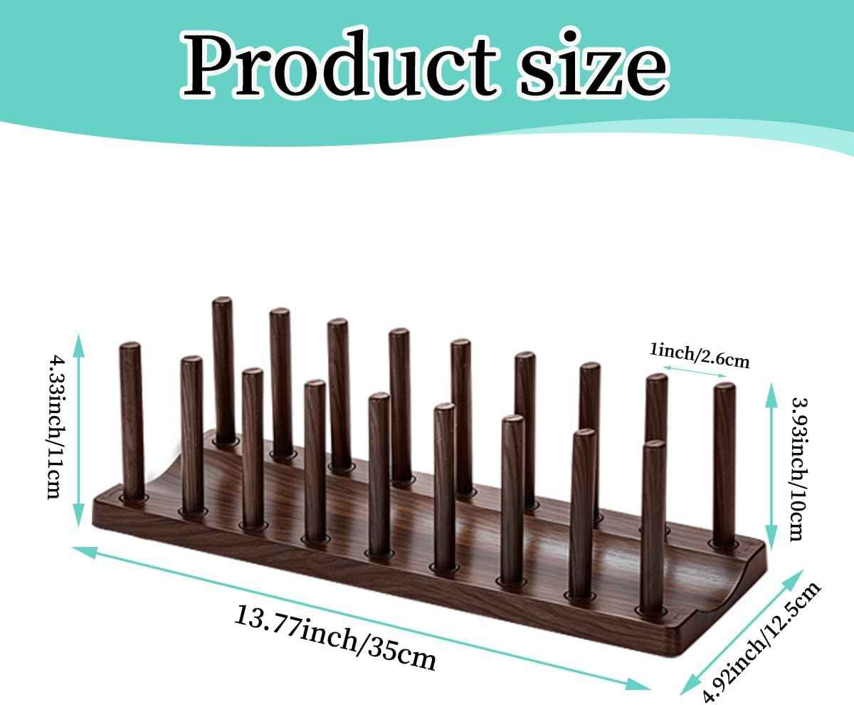 Berglander Dish Rack, 14", Adjustable Vertical Plate and Lid Organizer