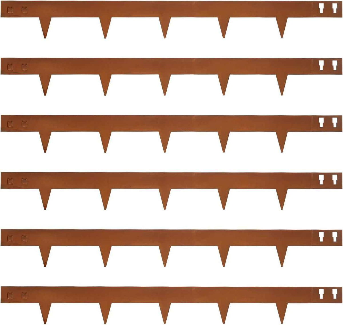 Corten Steel Landscape Edging 40 Inch Strips Steel Landscape Edging Metal Garden Edging Border Rusted Edge 4.5 Inch Depth Steel Edging for Landscaping Lawn Yard 6 pcs by GZGNEEVL