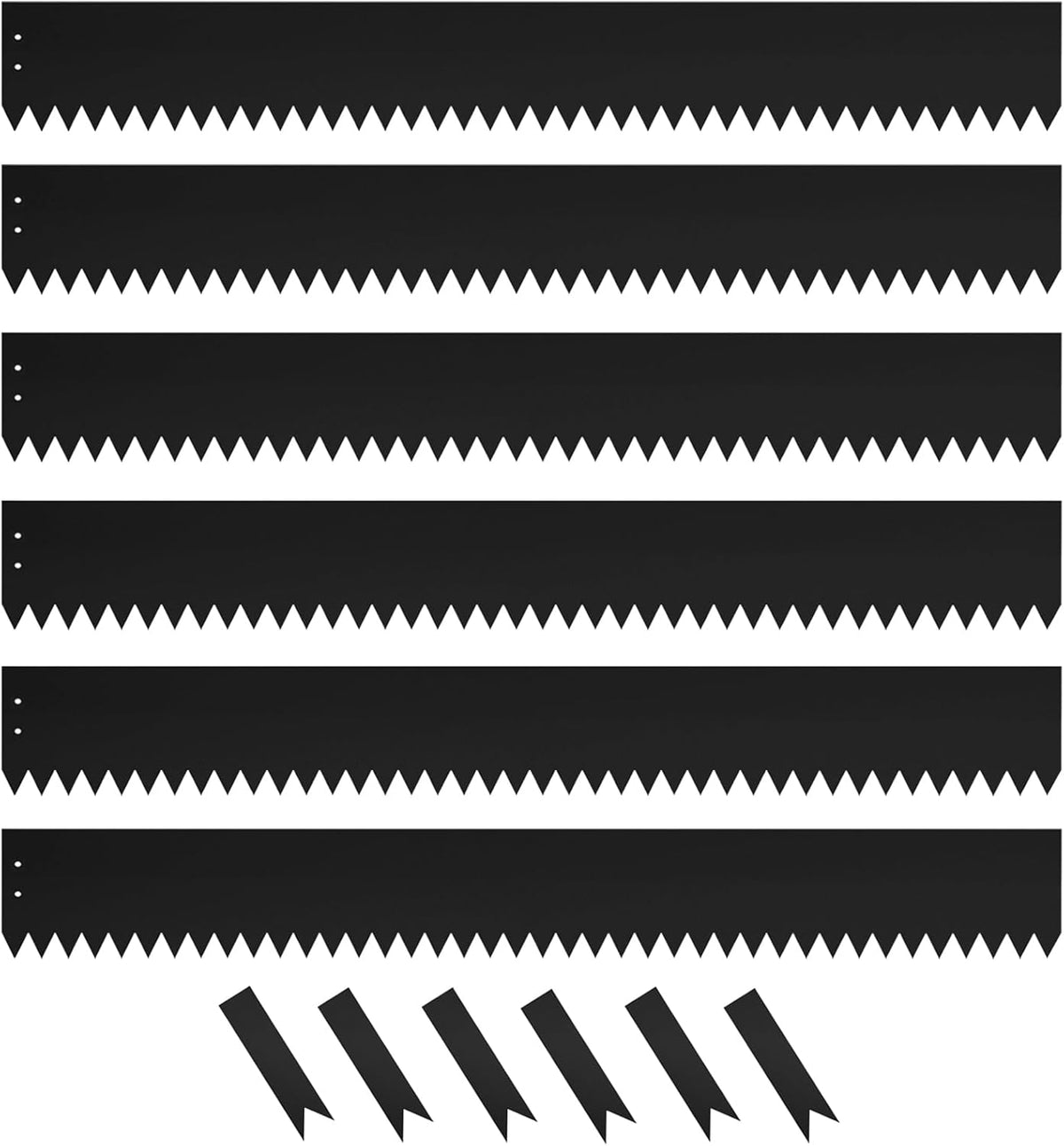 Steel Landscape Edging 40 Inch Strips, Steel Edging 4 Inch Depth, 6 Pack Hammer in Landscape Edging, Metal Landscape Edging, Metal Edging for Landscaping