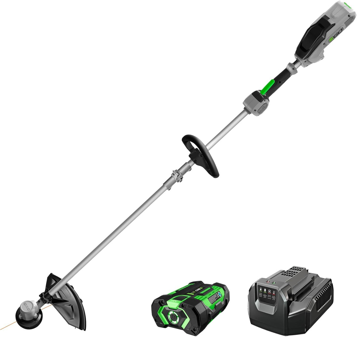 EGO POWER+ String Trimmer, Battery Powered, 15" Trimmer for Weeds and Grass with Rapid Reload, Split Shaft, Includes 56V 2.5Ah Battery and Charger - ST1502SA - Field & Nook