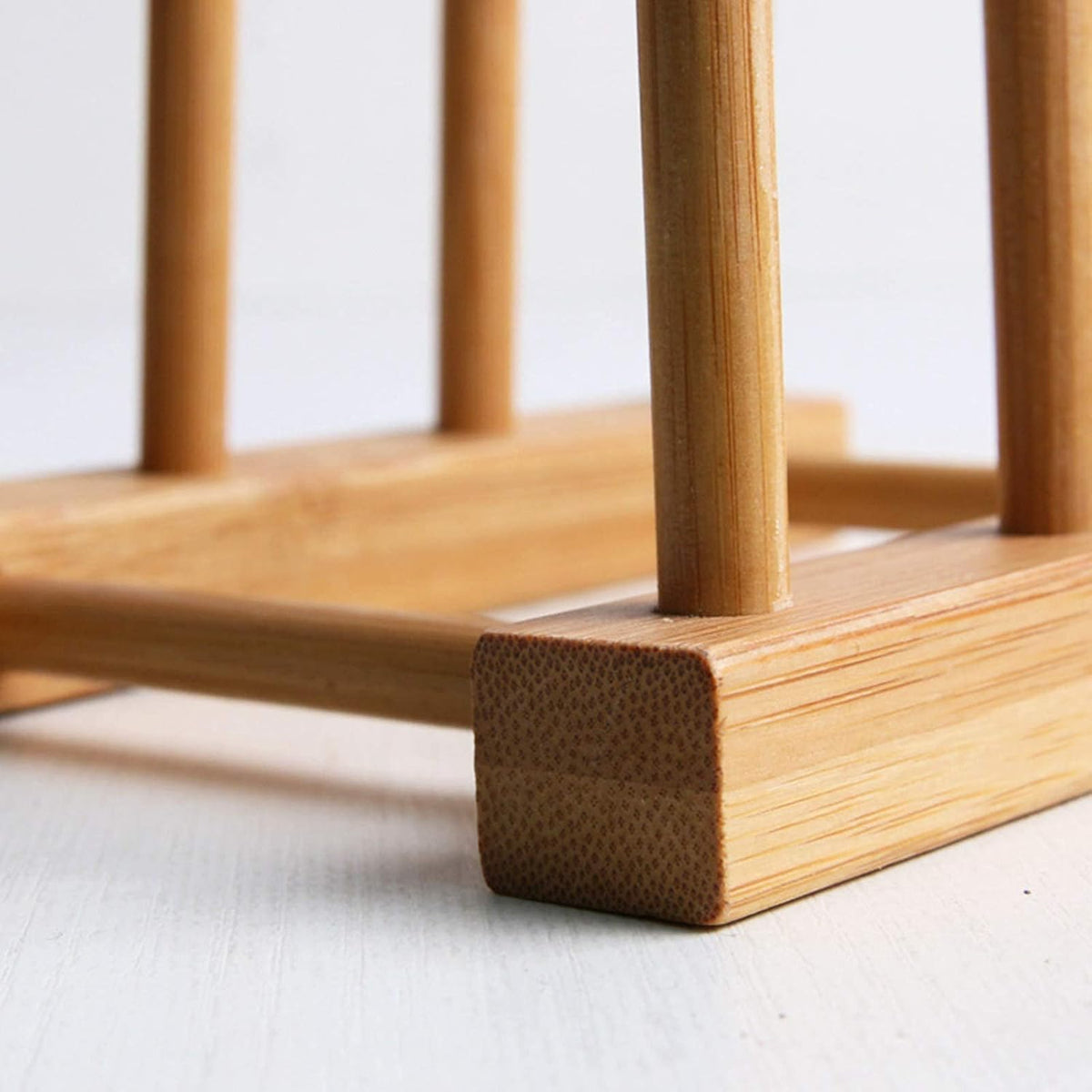 Kunovo Bamboo Dish Rack and Pot Lid Organizer