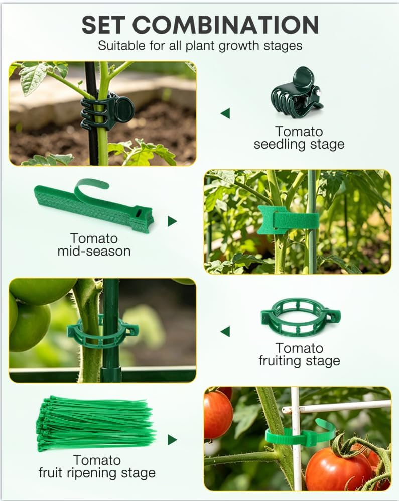 Reusable Plant Support & Trellis Clips – 300 Pack
