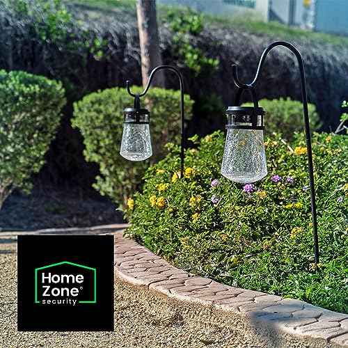 Crackle Glass Solar Lanterns – 2 Pack