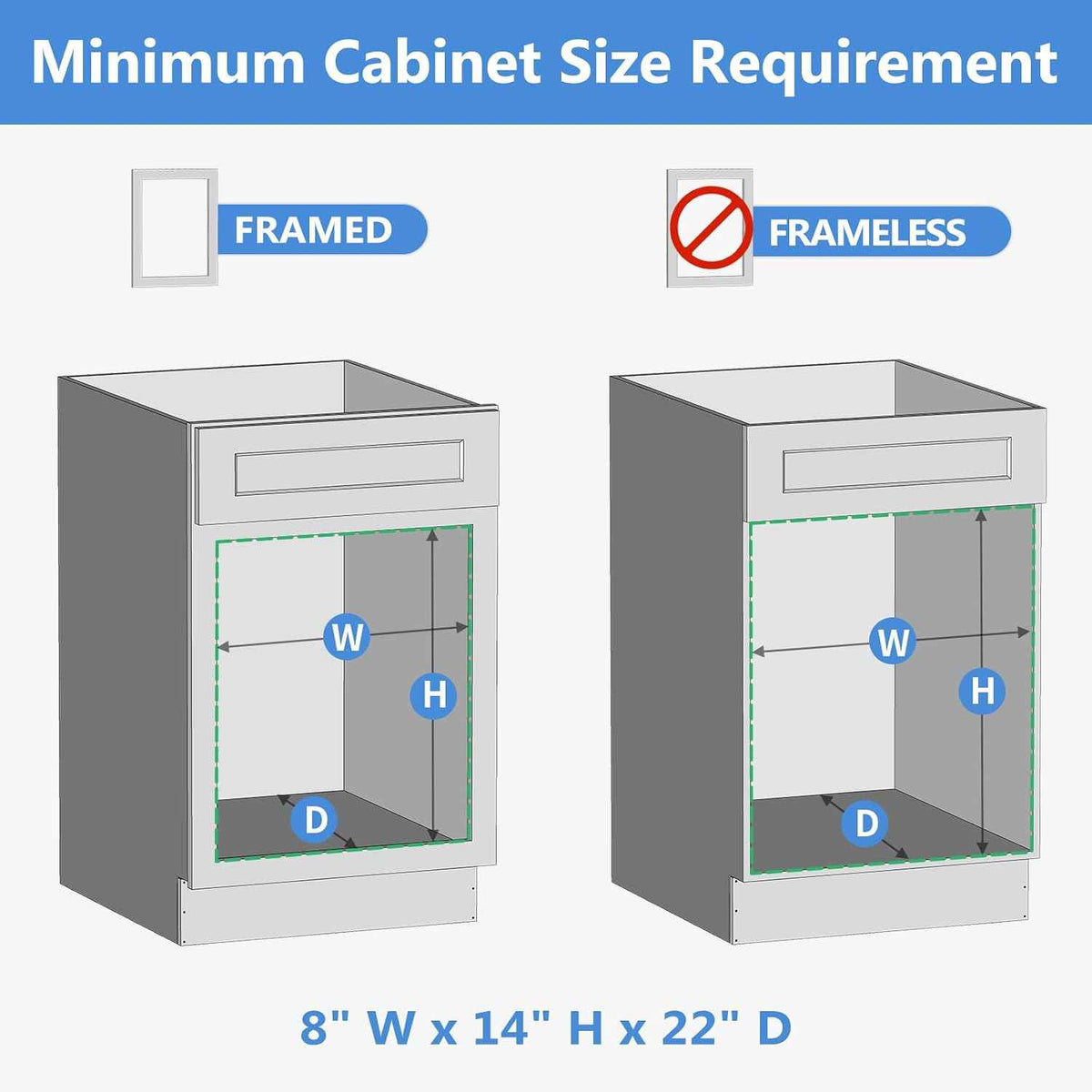 ROOMTEC 2 Tier Pull Out Cabinet Organizer, 7½"W x 21½"D