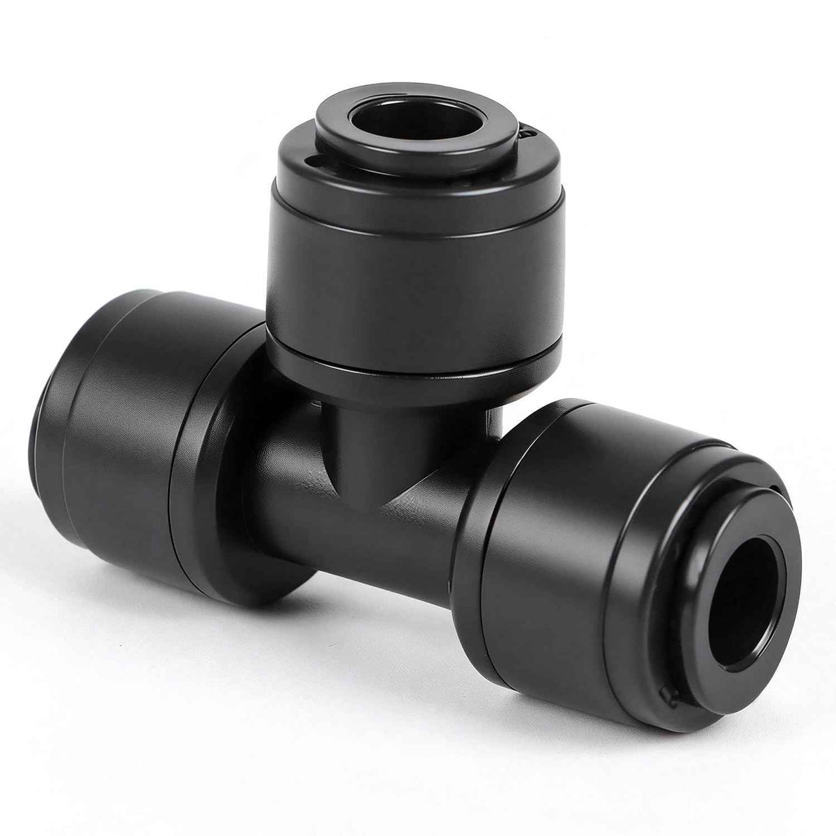 Quick Connect 1/4" Drip Irrigation Tee Fitting: 32 Pieces Push to Fit Drip Line T Parts for 1/4-Inch Tubing Leak Free Dripline Hose Connectors for Garden Lawn Sprinkler System