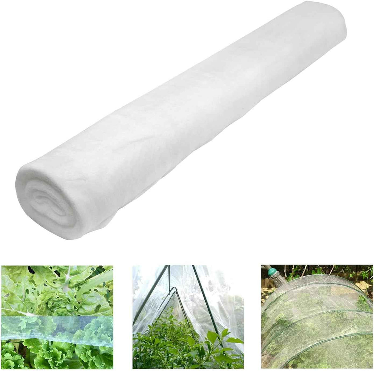10Ft x 100Ft Mosquito Bug Insect Bird Fine Mesh Net Barrier Hunting Blind Garden Screen Netting for Protect Your Plant Fruits Flower