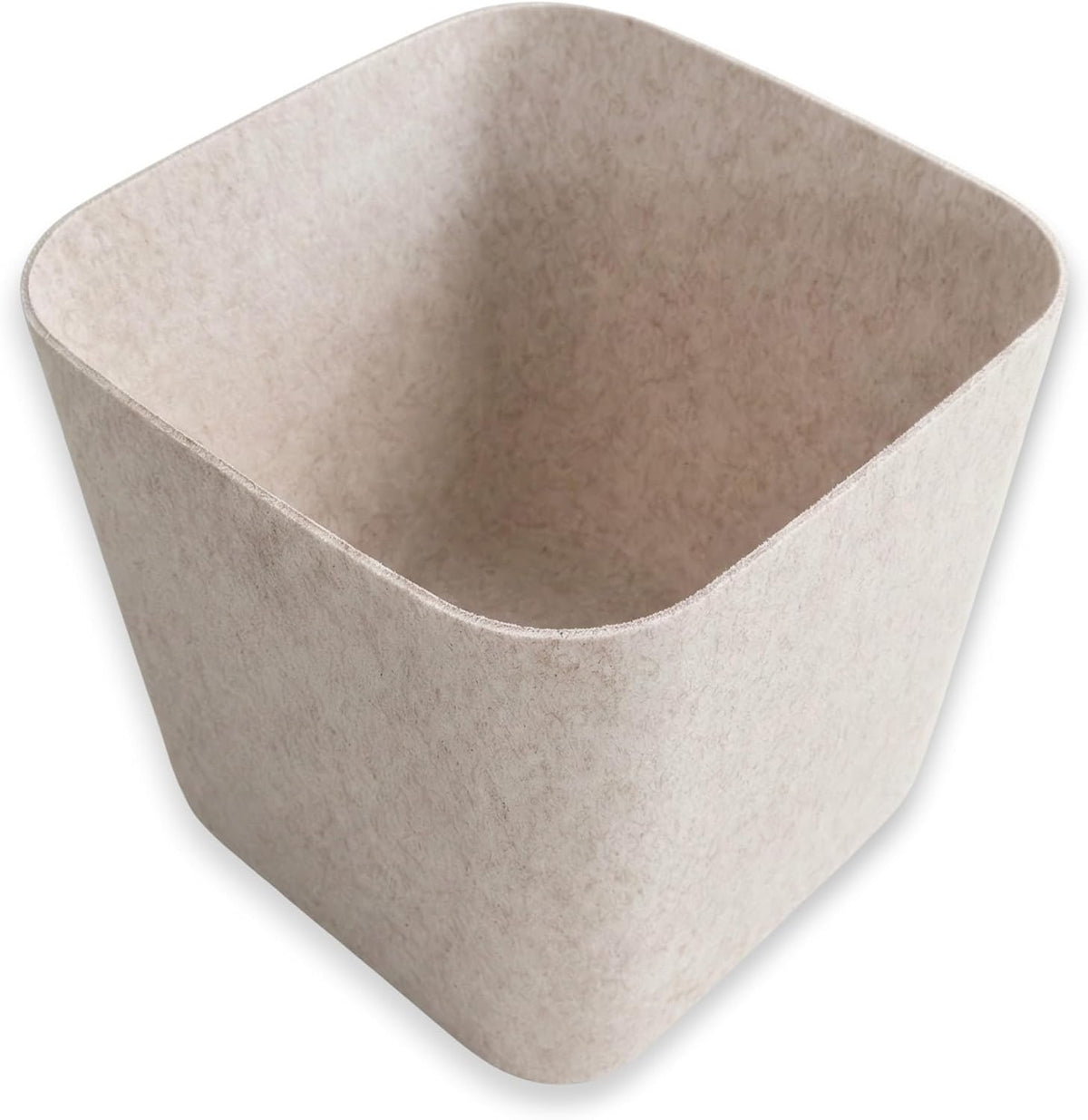 Hide Storage Felt bin basket container, Add lid for Toys Pet Books Clothes throw blanket clutter-free Closet Bathroom Pantry Kitchen (Cubic bin, Oatmeal) - Field & Nook