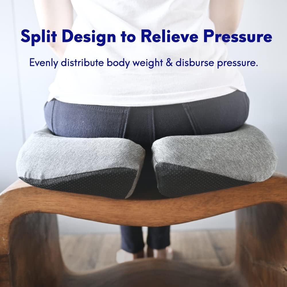 Extra-Dense Pressure Relief Seat Cushion – Light Gray - Field & Nook