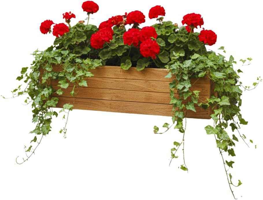 Handmade Rustic Cedar Herb Window Planter Box – Wooden Window & Railing Planter for Indoor or Outdoor Use, Made in USA (18)