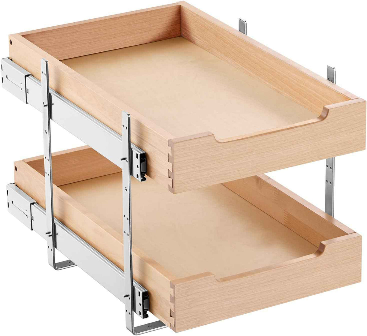 VEVOR 2-Tier Pull-Out Cabinet Organizer, 14" W x 21" D