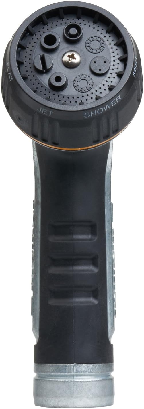 Metal 7-Pattern Rear-Trigger Hose Nozzle - Field & Nook