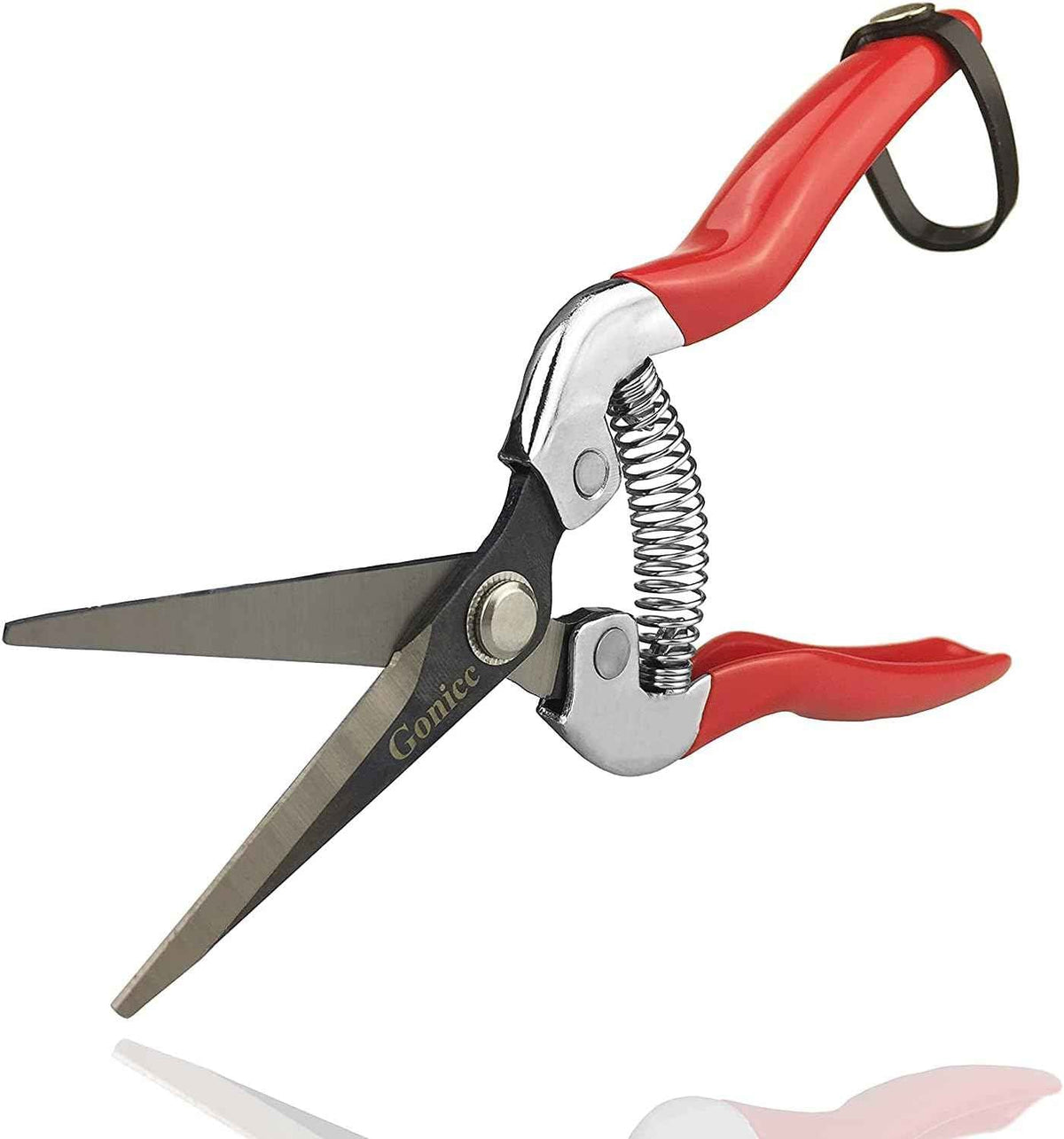 gonicc Professional Micro-Tip Pruning Snip (GPPS-1008), Small Garden Hand Pruner & shears For Arranging Flowers, Trimming Plants & Hydroponic Herbs, And Harvesting Fruits & Vegetables.