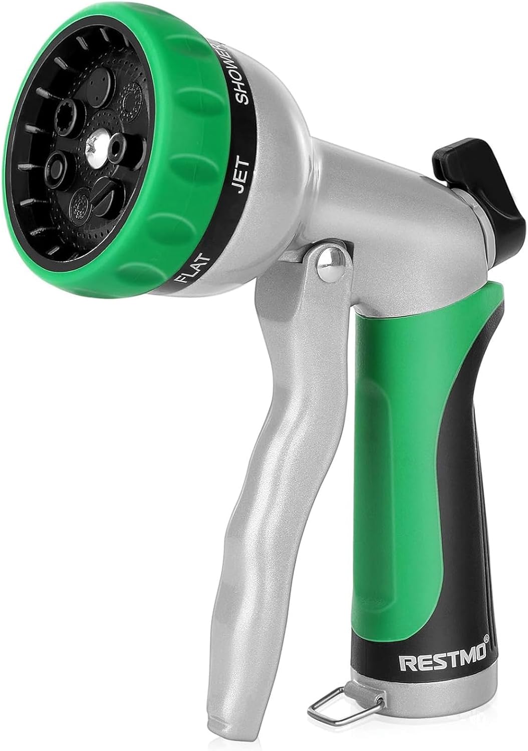 Heavy-Duty Metal 7-Pattern Flow-Control Hose Nozzle - Field & Nook