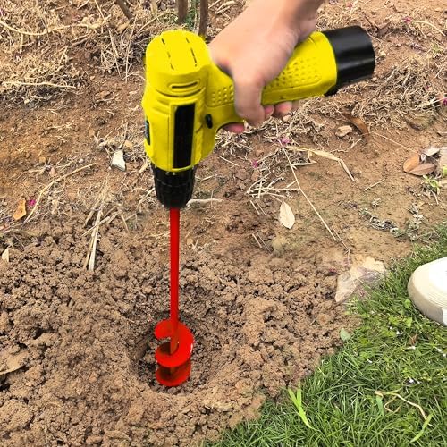 Auger Drill Bit for Planting - 1.6"X16.5" Heavy-Duty Garden Auger