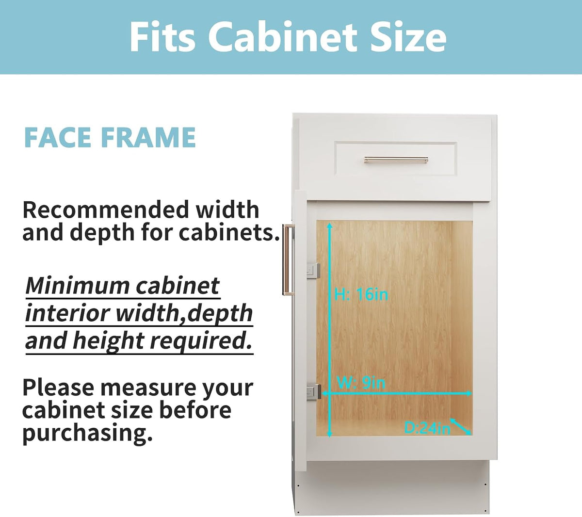 LOVMOR 2-Tier Pull-Out Cabinet Organizer, 7½" W x 21½" D