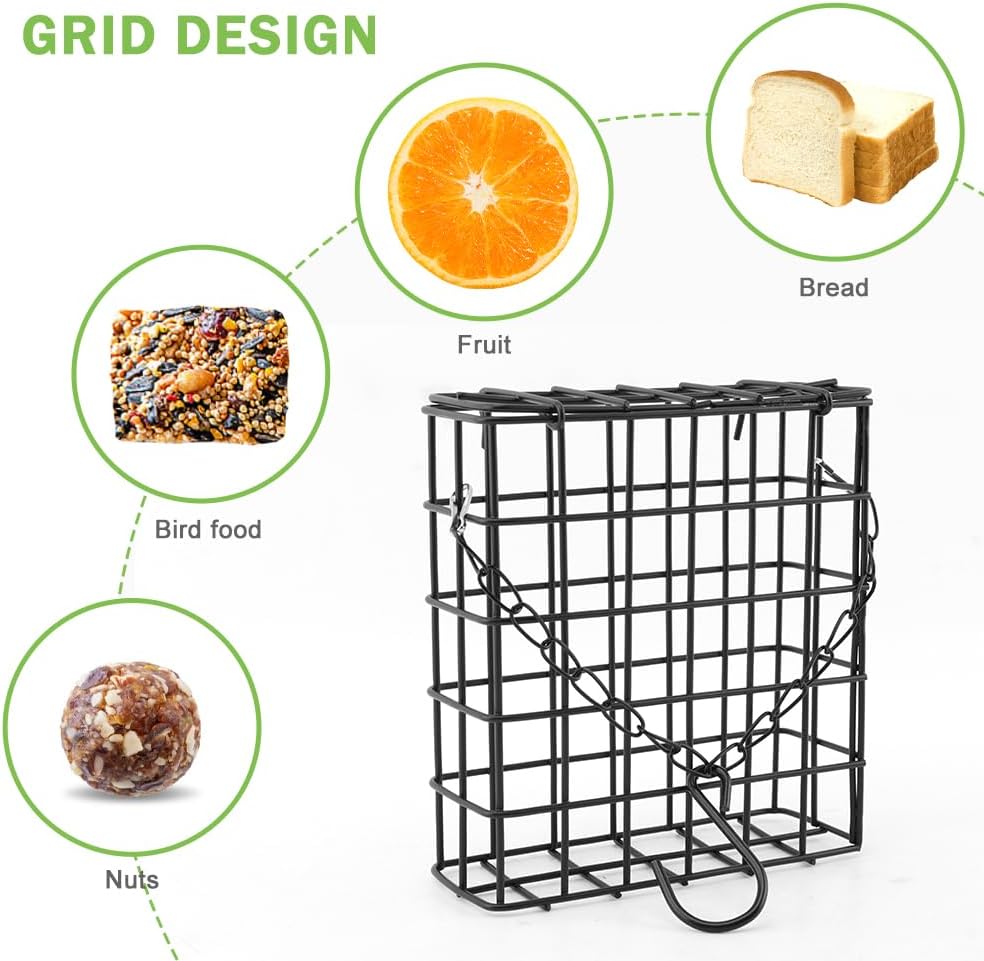 Outdoor Suet Cage Bird Feeders – 2 Pack