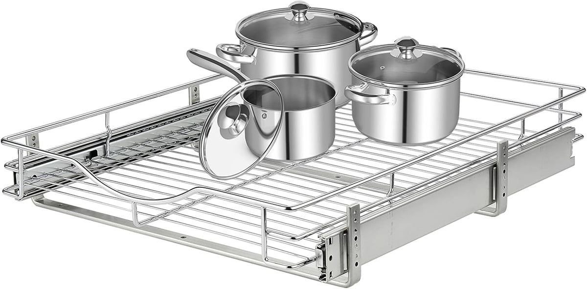 DINDON Pull Out Cabinet Organizer, 11" W x 18" D